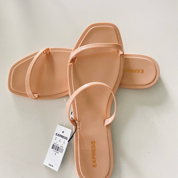 Express Jelly Slide Double Band Sandals - Picture 4 of 6